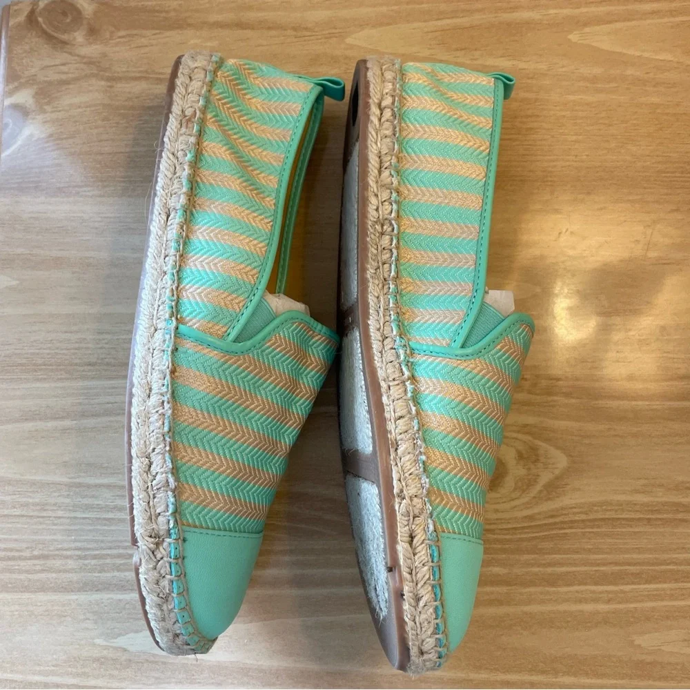 Talbots Turquoise and Beige Espadrilles